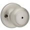 Kwikset Kwikset Cove Satin Nickel Privacy Knob Right or Left Handed 93001-866 - alternate 1
